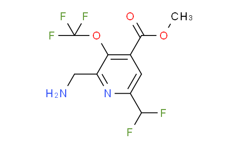 Methyl 2-(aminomethyl)-6-(difluoromethyl)-3-(trifluoromethoxy)pyridine-4-carboxylate