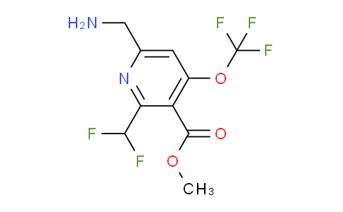 Methyl 6-(aminomethyl)-2-(difluoromethyl)-4-(trifluoromethoxy)pyridine-3-carboxylate