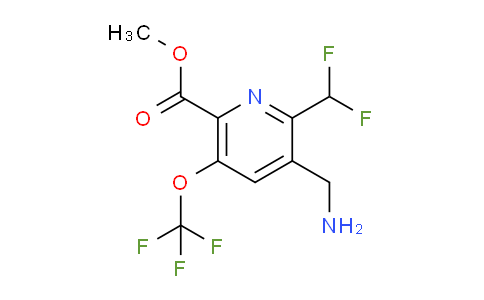 Methyl 3-(aminomethyl)-2-(difluoromethyl)-5-(trifluoromethoxy)pyridine-6-carboxylate