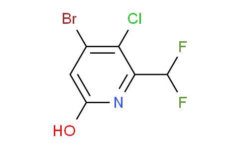 4-Bromo-3-chloro-2-(difluoromethyl)-6-hydroxypyridine
