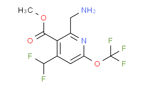 AM145141 | 1805294-28-3 | Methyl 2-(aminomethyl)-4-(difluoromethyl)-6-(trifluoromethoxy)pyridine-3-carboxylate