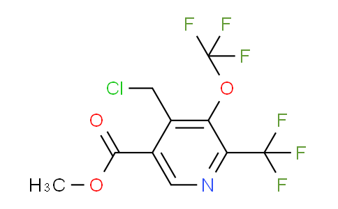 Methyl 4-(chloromethyl)-3-(trifluoromethoxy)-2-(trifluoromethyl)pyridine-5-carboxylate