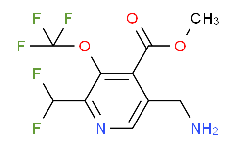 AM145161 | 1804713-75-4 | Methyl 5-(aminomethyl)-2-(difluoromethyl)-3-(trifluoromethoxy)pyridine-4-carboxylate