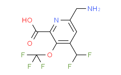 AM145190 | 1804435-47-9 | 6-(Aminomethyl)-4-(difluoromethyl)-3-(trifluoromethoxy)pyridine-2-carboxylic acid