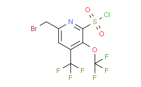 6-(Bromomethyl)-3-(trifluoromethoxy)-4-(trifluoromethyl)pyridine-2-sulfonyl chloride