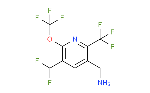 3-(Aminomethyl)-5-(difluoromethyl)-6-(trifluoromethoxy)-2-(trifluoromethyl)pyridine