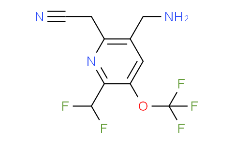 5-(Aminomethyl)-2-(difluoromethyl)-3-(trifluoromethoxy)pyridine-6-acetonitrile