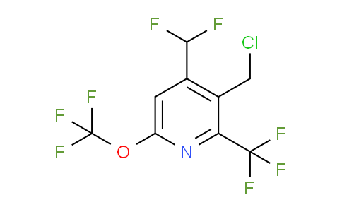 3-(Chloromethyl)-4-(difluoromethyl)-6-(trifluoromethoxy)-2-(trifluoromethyl)pyridine