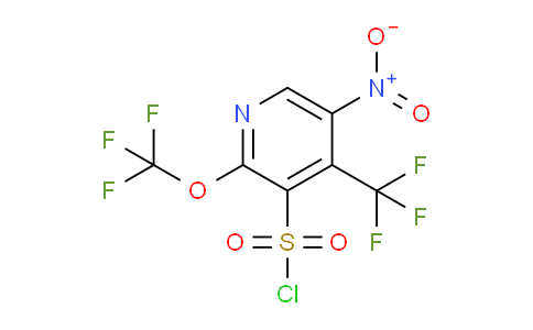 5-Nitro-2-(trifluoromethoxy)-4-(trifluoromethyl)pyridine-3-sulfonyl chloride
