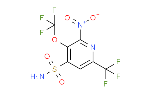 2-Nitro-3-(trifluoromethoxy)-6-(trifluoromethyl)pyridine-4-sulfonamide