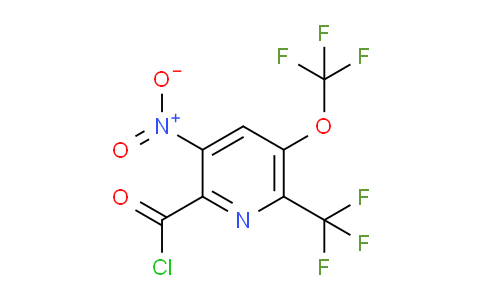 3-Nitro-5-(trifluoromethoxy)-6-(trifluoromethyl)pyridine-2-carbonyl chloride