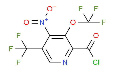 4-Nitro-3-(trifluoromethoxy)-5-(trifluoromethyl)pyridine-2-carbonyl chloride