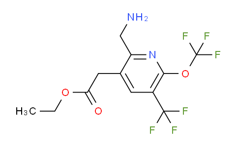 AM145354 | 1805161-91-4 | Ethyl 2-(aminomethyl)-6-(trifluoromethoxy)-5-(trifluoromethyl)pyridine-3-acetate