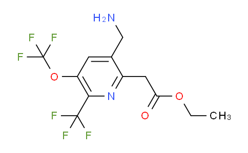 AM145366 | 1805298-44-5 | Ethyl 3-(aminomethyl)-5-(trifluoromethoxy)-6-(trifluoromethyl)pyridine-2-acetate