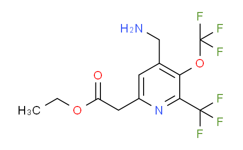 AM145371 | 1803994-39-9 | Ethyl 4-(aminomethyl)-3-(trifluoromethoxy)-2-(trifluoromethyl)pyridine-6-acetate