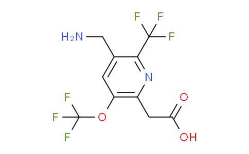 AM145381 | 1804709-95-2 | 3-(Aminomethyl)-5-(trifluoromethoxy)-2-(trifluoromethyl)pyridine-6-acetic acid