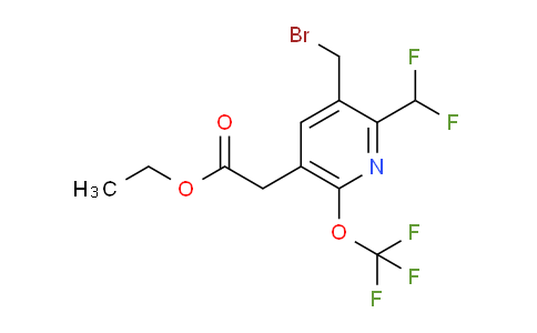 AM145405 | 1805307-87-2 | Ethyl 3-(bromomethyl)-2-(difluoromethyl)-6-(trifluoromethoxy)pyridine-5-acetate