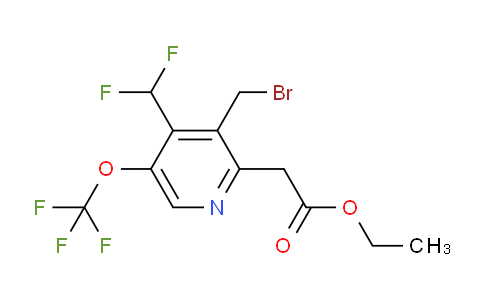 AM145408 | 1805146-18-2 | Ethyl 3-(bromomethyl)-4-(difluoromethyl)-5-(trifluoromethoxy)pyridine-2-acetate