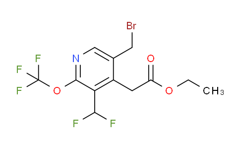 Ethyl 5-(bromomethyl)-3-(difluoromethyl)-2-(trifluoromethoxy)pyridine-4-acetate