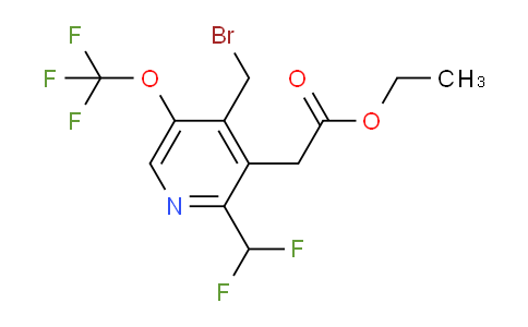 Ethyl 4-(bromomethyl)-2-(difluoromethyl)-5-(trifluoromethoxy)pyridine-3-acetate