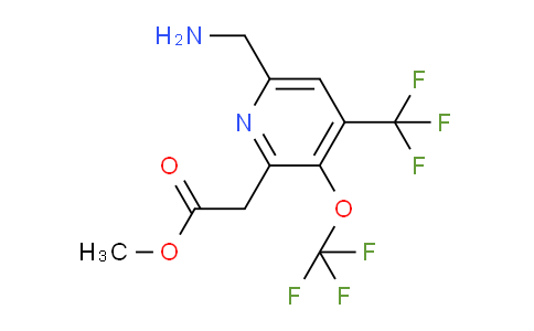 AM145437 | 1803993-81-8 | Methyl 6-(aminomethyl)-3-(trifluoromethoxy)-4-(trifluoromethyl)pyridine-2-acetate
