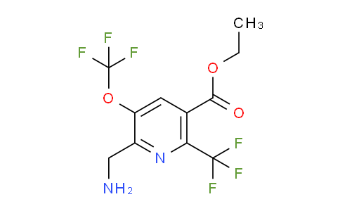 AM145442 | 1805094-46-5 | Ethyl 2-(aminomethyl)-3-(trifluoromethoxy)-6-(trifluoromethyl)pyridine-5-carboxylate