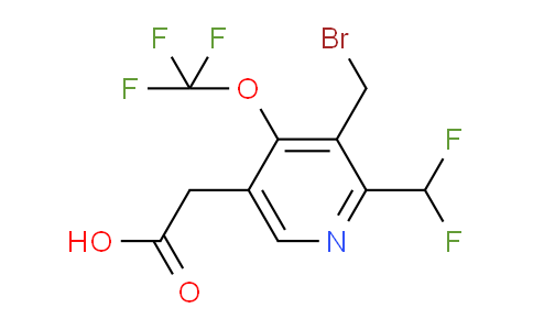 AM145444 | 1804878-39-4 | 3-(Bromomethyl)-2-(difluoromethyl)-4-(trifluoromethoxy)pyridine-5-acetic acid