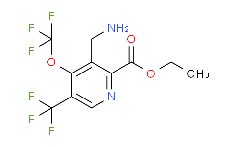 AM145457 | 1805297-71-5 | Ethyl 3-(aminomethyl)-4-(trifluoromethoxy)-5-(trifluoromethyl)pyridine-2-carboxylate