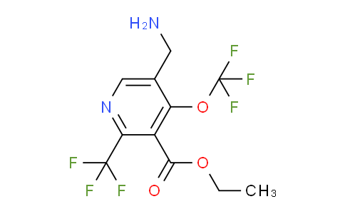 AM145463 | 1805161-63-0 | Ethyl 5-(aminomethyl)-4-(trifluoromethoxy)-2-(trifluoromethyl)pyridine-3-carboxylate