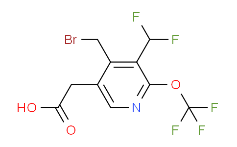 4-(Bromomethyl)-3-(difluoromethyl)-2-(trifluoromethoxy)pyridine-5-acetic acid