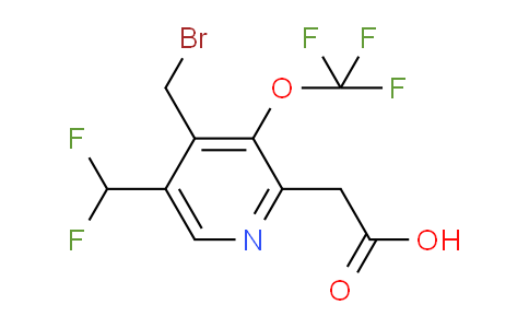 4-(Bromomethyl)-5-(difluoromethyl)-3-(trifluoromethoxy)pyridine-2-acetic acid