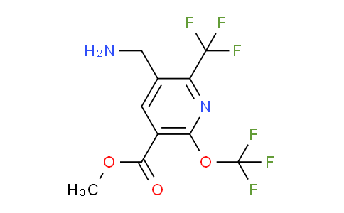 Methyl 3-(aminomethyl)-6-(trifluoromethoxy)-2-(trifluoromethyl)pyridine-5-carboxylate