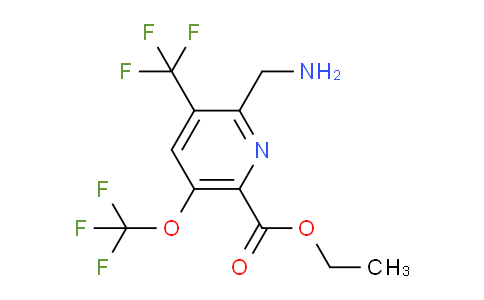 AM145479 | 1803993-13-6 | Ethyl 2-(aminomethyl)-5-(trifluoromethoxy)-3-(trifluoromethyl)pyridine-6-carboxylate