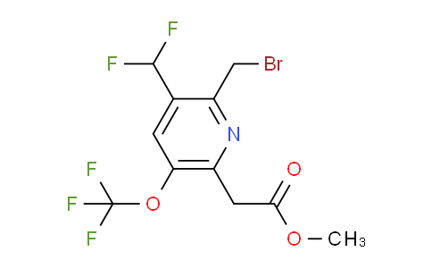 AM145488 | 1804369-46-7 | Methyl 2-(bromomethyl)-3-(difluoromethyl)-5-(trifluoromethoxy)pyridine-6-acetate