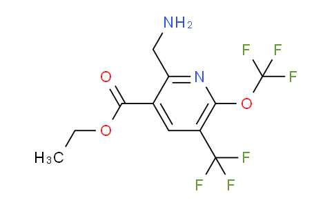 AM145490 | 1805297-58-8 | Ethyl 2-(aminomethyl)-6-(trifluoromethoxy)-5-(trifluoromethyl)pyridine-3-carboxylate