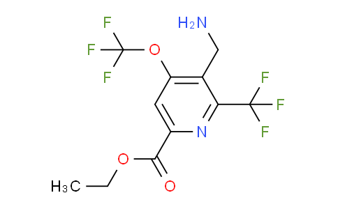 AM145494 | 1804938-97-3 | Ethyl 3-(aminomethyl)-4-(trifluoromethoxy)-2-(trifluoromethyl)pyridine-6-carboxylate
