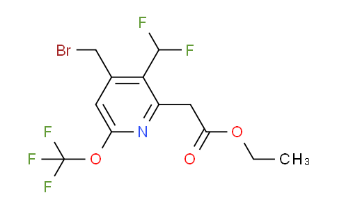 AM145495 | 1805311-21-0 | Ethyl 4-(bromomethyl)-3-(difluoromethyl)-6-(trifluoromethoxy)pyridine-2-acetate