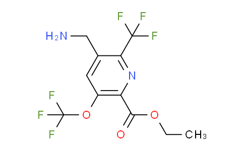 AM145498 | 1806165-49-0 | Ethyl 3-(aminomethyl)-5-(trifluoromethoxy)-2-(trifluoromethyl)pyridine-6-carboxylate