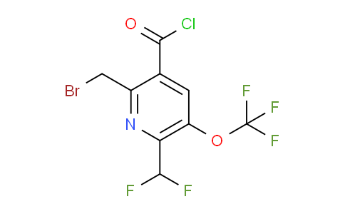 2-(Bromomethyl)-6-(difluoromethyl)-5-(trifluoromethoxy)pyridine-3-carbonyl chloride