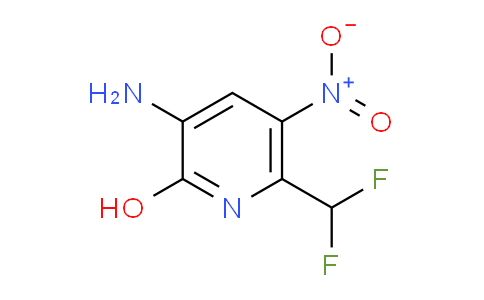 3-Amino-6-(difluoromethyl)-2-hydroxy-5-nitropyridine