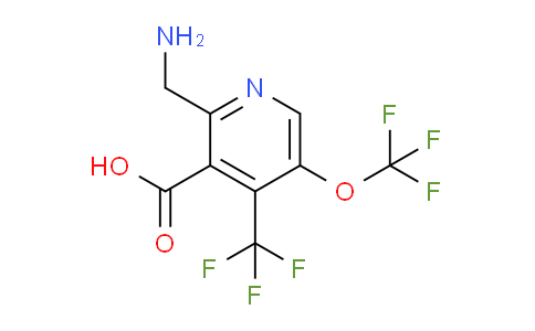 AM145540 | 1804665-75-5 | 2-(Aminomethyl)-5-(trifluoromethoxy)-4-(trifluoromethyl)pyridine-3-carboxylic acid