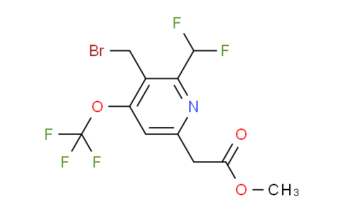 AM145545 | 1805302-19-5 | Methyl 3-(bromomethyl)-2-(difluoromethyl)-4-(trifluoromethoxy)pyridine-6-acetate