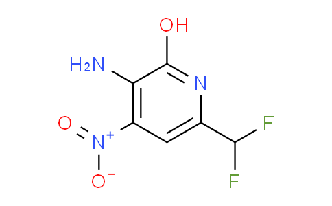 3-Amino-6-(difluoromethyl)-2-hydroxy-4-nitropyridine