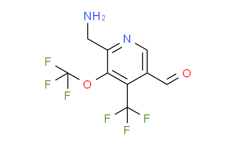 AM145577 | 1805084-67-6 | 2-(Aminomethyl)-3-(trifluoromethoxy)-4-(trifluoromethyl)pyridine-5-carboxaldehyde