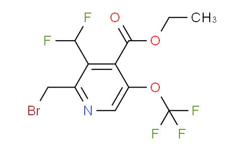 AM145579 | 1805235-76-0 | Ethyl 2-(bromomethyl)-3-(difluoromethyl)-5-(trifluoromethoxy)pyridine-4-carboxylate