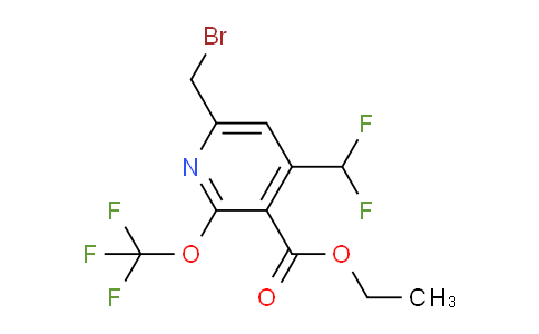 AM145586 | 1804668-53-8 | Ethyl 6-(bromomethyl)-4-(difluoromethyl)-2-(trifluoromethoxy)pyridine-3-carboxylate