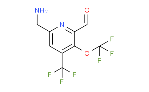 AM145589 | 1806756-25-1 | 6-(Aminomethyl)-3-(trifluoromethoxy)-4-(trifluoromethyl)pyridine-2-carboxaldehyde