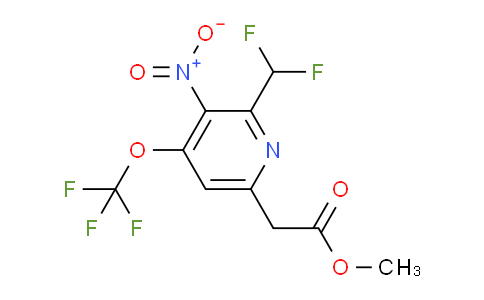 AM145592 | 1805087-12-0 | Methyl 2-(difluoromethyl)-3-nitro-4-(trifluoromethoxy)pyridine-6-acetate
