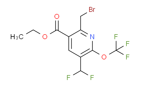 Ethyl 2-(bromomethyl)-5-(difluoromethyl)-6-(trifluoromethoxy)pyridine-3-carboxylate