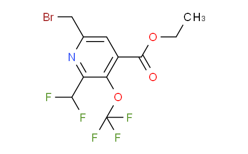 Ethyl 6-(bromomethyl)-2-(difluoromethyl)-3-(trifluoromethoxy)pyridine-4-carboxylate